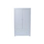 Vida Living Newport Double Wardrobe with Drawer in White Gloss