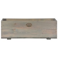 Outdoor Wooden Planter Light Green 