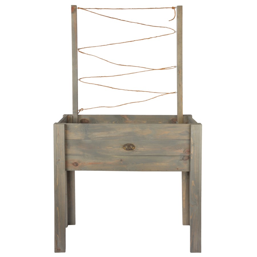 Wooden Green Garden Planter with Support