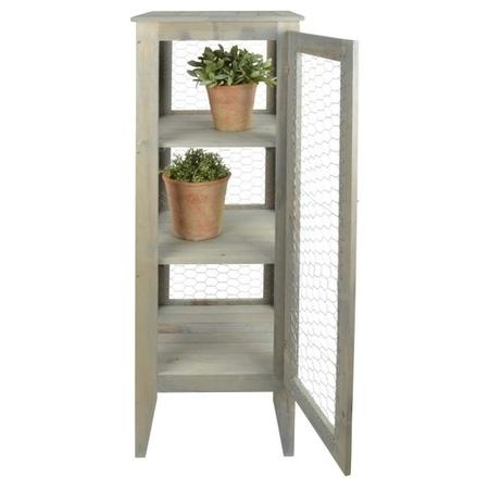 Pinewood Garden Cabinet with 3 Shelves