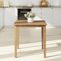 Square Oak Dining Table - Seats 4 - New Haven Square Oak Dining Table - Seats 4 - New Haven