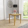 GRADE A1 - New Haven Small Space Saving Square Dining Table - Light Oak