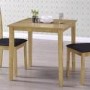 GRADE A1 - New Haven Small Space Saving Square Dining Table - Light Oak