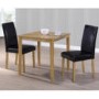 GRADE A1 - New Haven Small Space Saving Square Dining Table - Light Oak