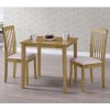 GRADE A1 - New Haven Small Space Saving Square Dining Table - Light Oak