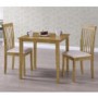 GRADE A1 - New Haven Small Space Saving Square Dining Table - Light Oak