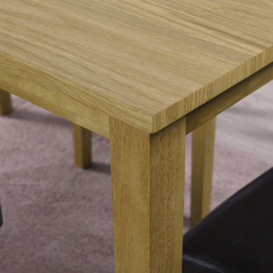 New Haven Rectangle Wooden Dining Table in Light Oak - 4 Seater
