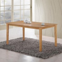 GRADE A1 - New Haven Large 6 Seater Dining Table in Light Oak 90cm x 150cm