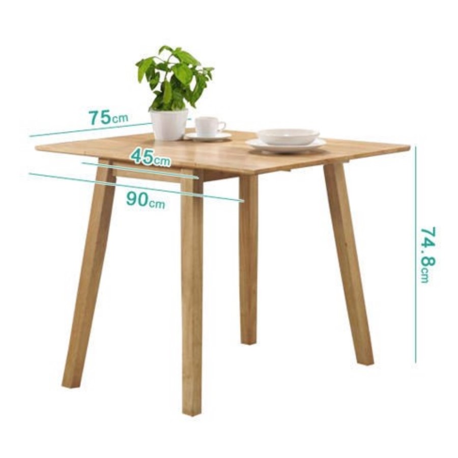 Drop Leaf Dining Table in Oak - Seats 4 