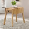 GRADE A1 - New Haven Drop Leaf Space Saving Dining Table - Light Oak