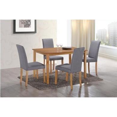 GRADE A1 - New Haven Pair of Chairs in Grey Fabric