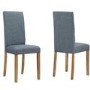 New Haven Pair of Chairs in Slate Grey Fabric