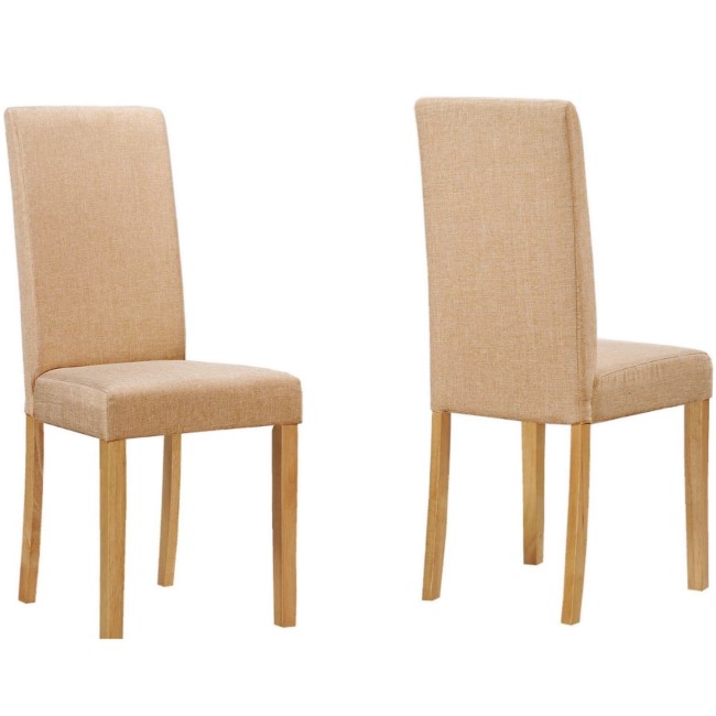 New Haven Pair of Oatmeal Dining Chairs