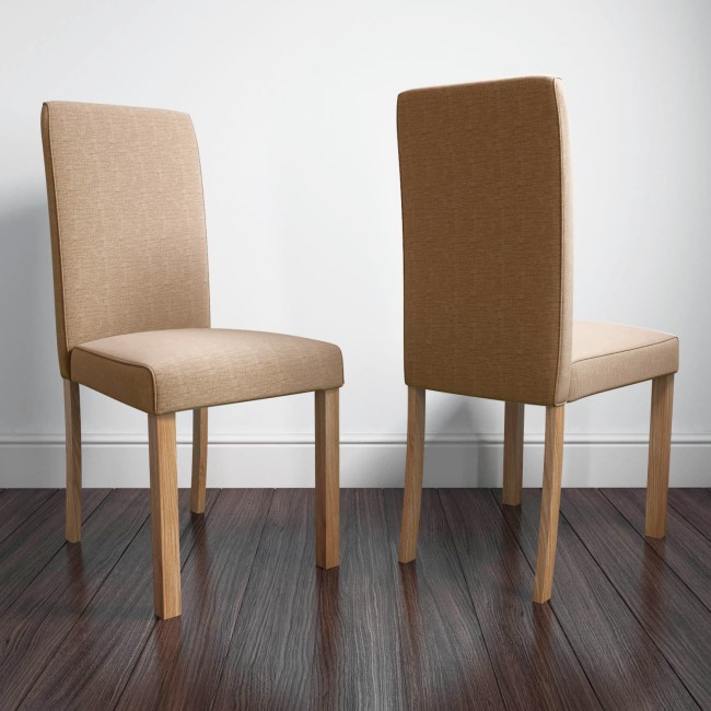 New Haven Pair of Oatmeal Dining Chairs