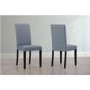 Vivienne Flip Top White High Gloss Dining Table + 4 Slate Chairs