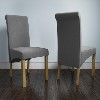 New Haven Pair of Rollback Chairs in Grey Fabric