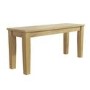 Wooden Dining Table Bench in Solid Oak - New Haven