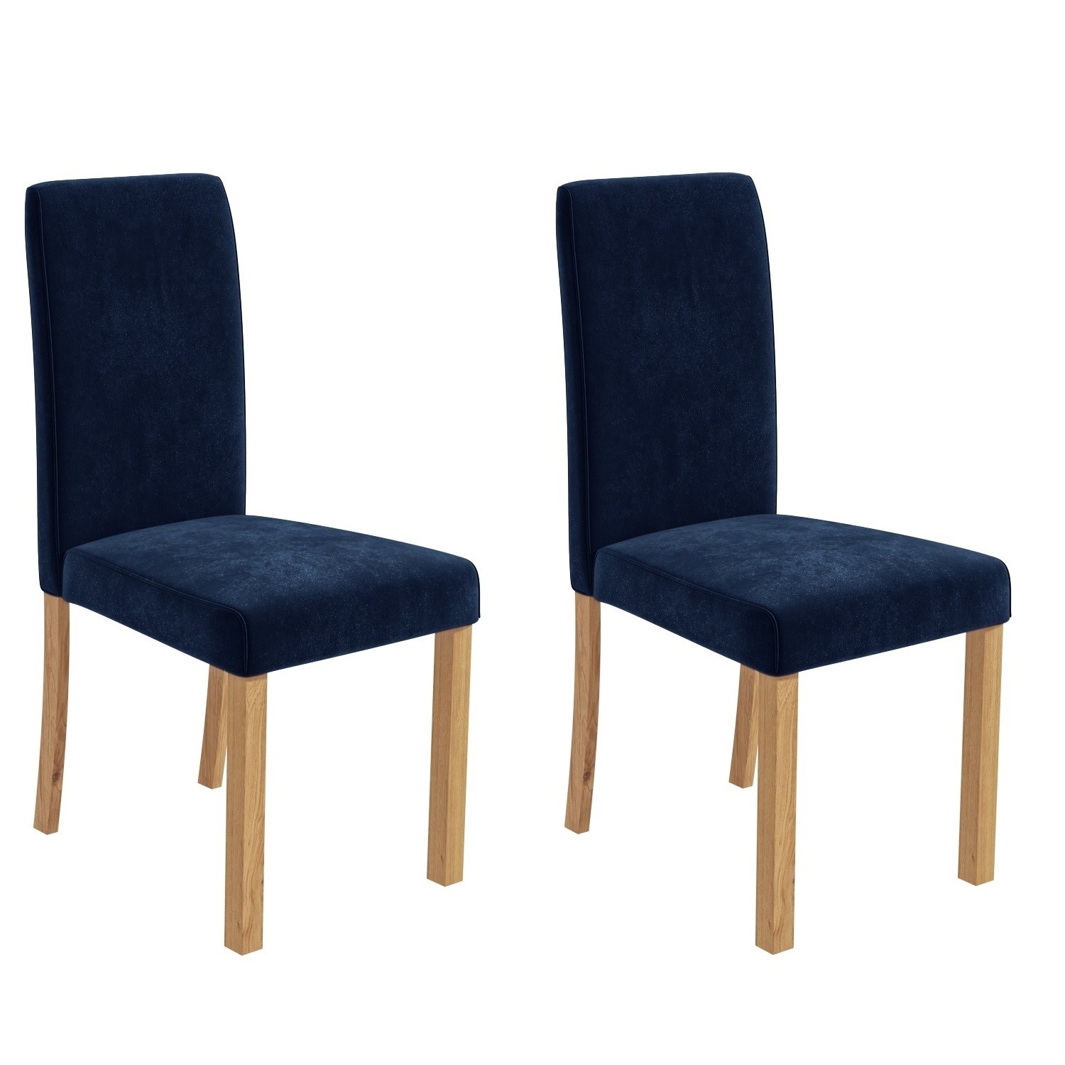 Pair Of Velvet Navy Blue Dining Chairs New Haven Furniture123