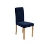 Pair of Velvet Navy Blue Dining Chairs - New Haven