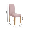 GRADE A1 - Pair of Velvet Light Pink Dining Chairs - New Haven