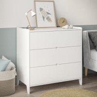 Kids White Scandi Chest of 3 Drawers - Niko