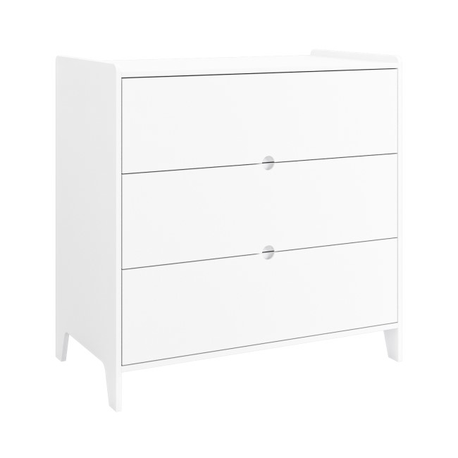 Kids White Scandi Chest of 3 Drawers - Niko