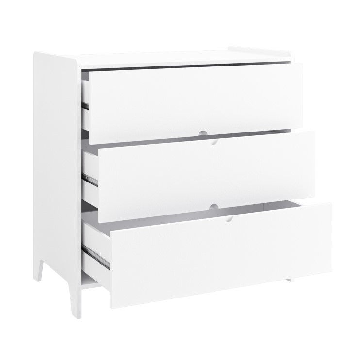 Kids White Scandi Chest of 3 Drawers - Niko