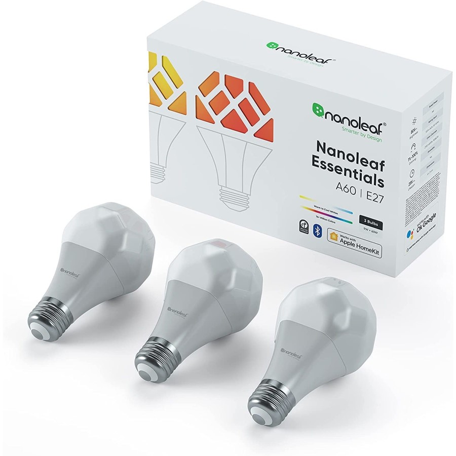 Nanoleaf Essentials E27 Smart Bulb 3-Pack