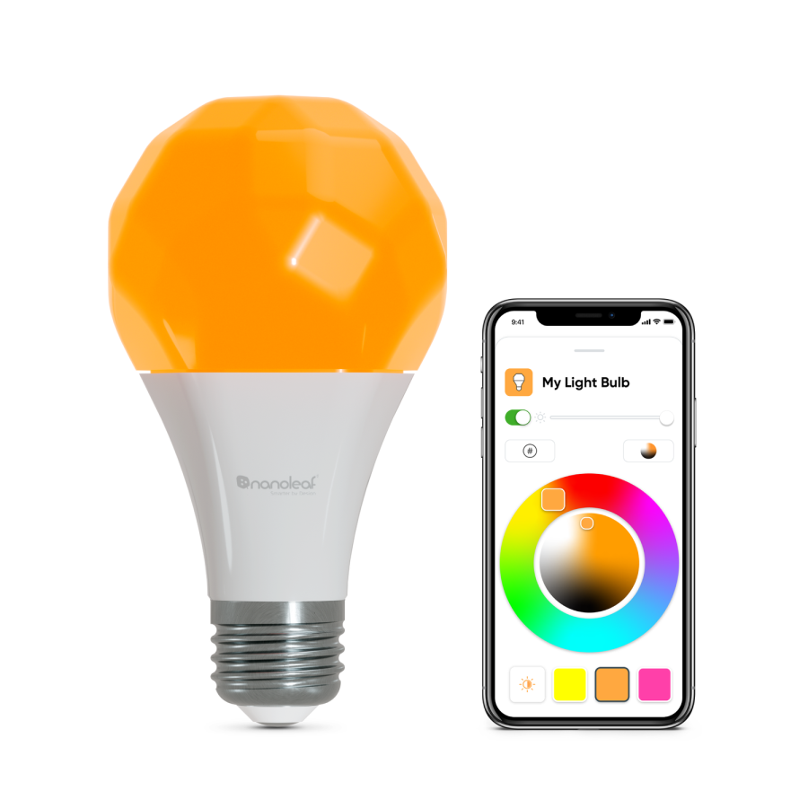 Nanoleaf Smart Colour Changing Bulb with E27 Screw Ending