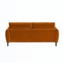 Rust Brown Velvet Reversible 3-Seater Corner Sofa - Nolen