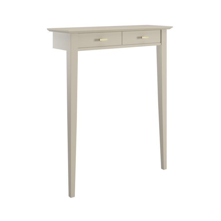 ONLY OPENED - Extra Small & Narrow Taupe Console Table - 75cm - Noa