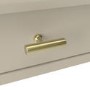 Small & Narrow Beige Radiator Cover with Brass Handles - Noa