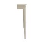 Small & Narrow Beige Radiator Cover with Brass Handles - Noa