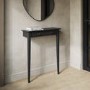 ALMOST PERFECT - Extra Small Radiator Console Black With Brass Handles - Noa