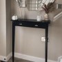ALMOST PERFECT - Extra Small Radiator Console Black With Brass Handles - Noa