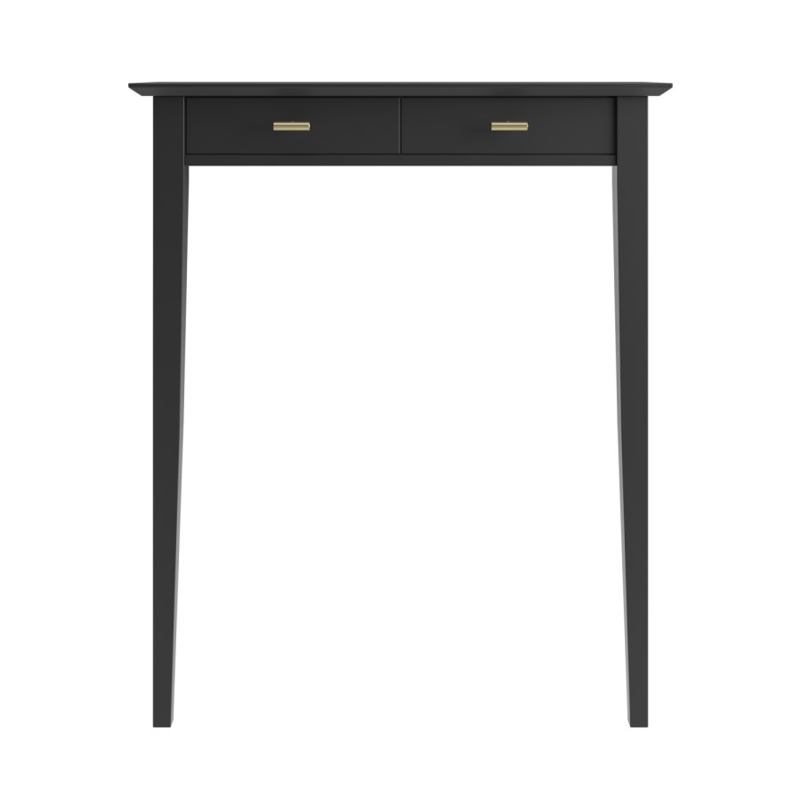 ALMOST PERFECT - Extra Small Radiator Console Black With Brass Handles - Noa