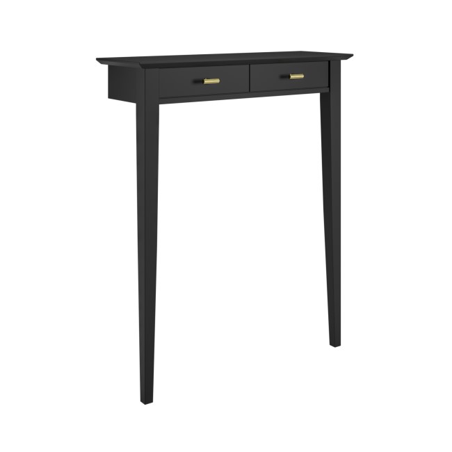 Extra Small & Narrow Black Console Table - 75cm - Noa