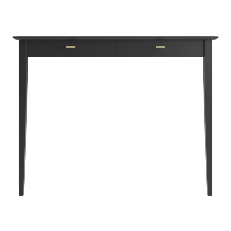 Small & Narrow Black Console Table - 115cm - Noa