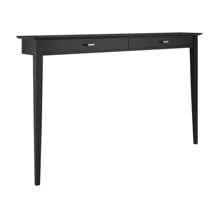 ONLY OPENED - Large & Narrow Black Console Table – 150cm - Noa