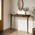 NOA008 Small & Narrow Walnut Console Table  - 115cm - Noa