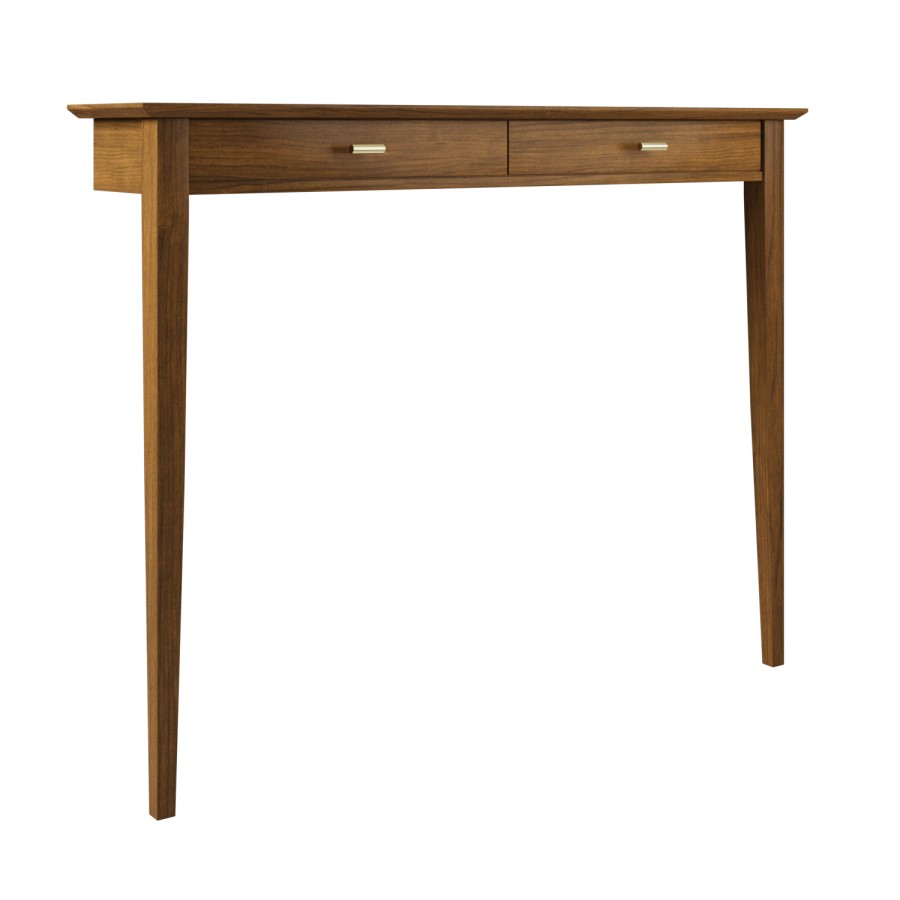 Walnut Radiator Table Top Small & Narrow Walnut Radiator Cover - 115cm - Noa - Furniture123