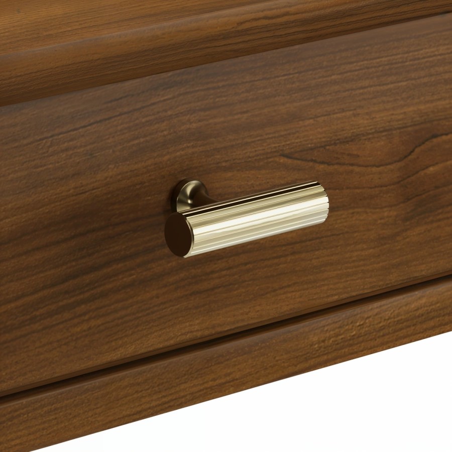 Walnut Radiator Table Top Small & Narrow Walnut Radiator Cover - 115cm - Noa - Furniture123