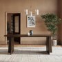 Rectangular Walnut Dining Table - Seats 6 - 8 - Noor
