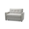 GRADE A1 - Nova Neutral Fabric 2 Seater Sleeper Sofa Bed 