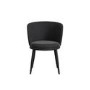 Set of 2 Black Velvet Dining Chairs - Nova