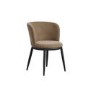 Set of 2 Brown Velvet Dining Chairs - Nova