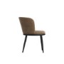 Set of 2 Brown Velvet Dining Chairs - Nova