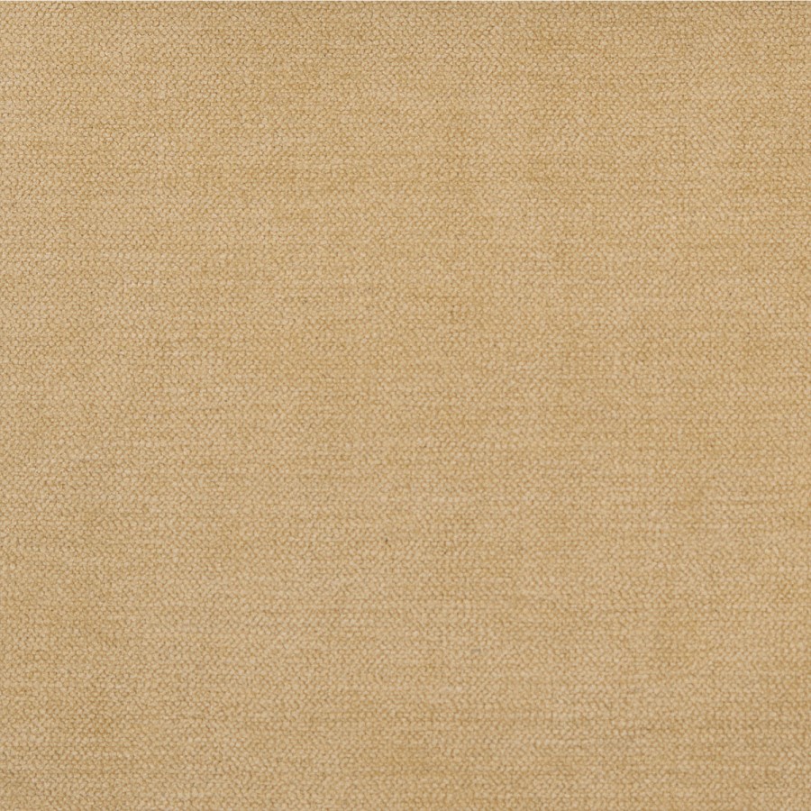 Butter Yellow Chenille Single Side-Lift Ottoman Bed with Curved Headboard - Nora