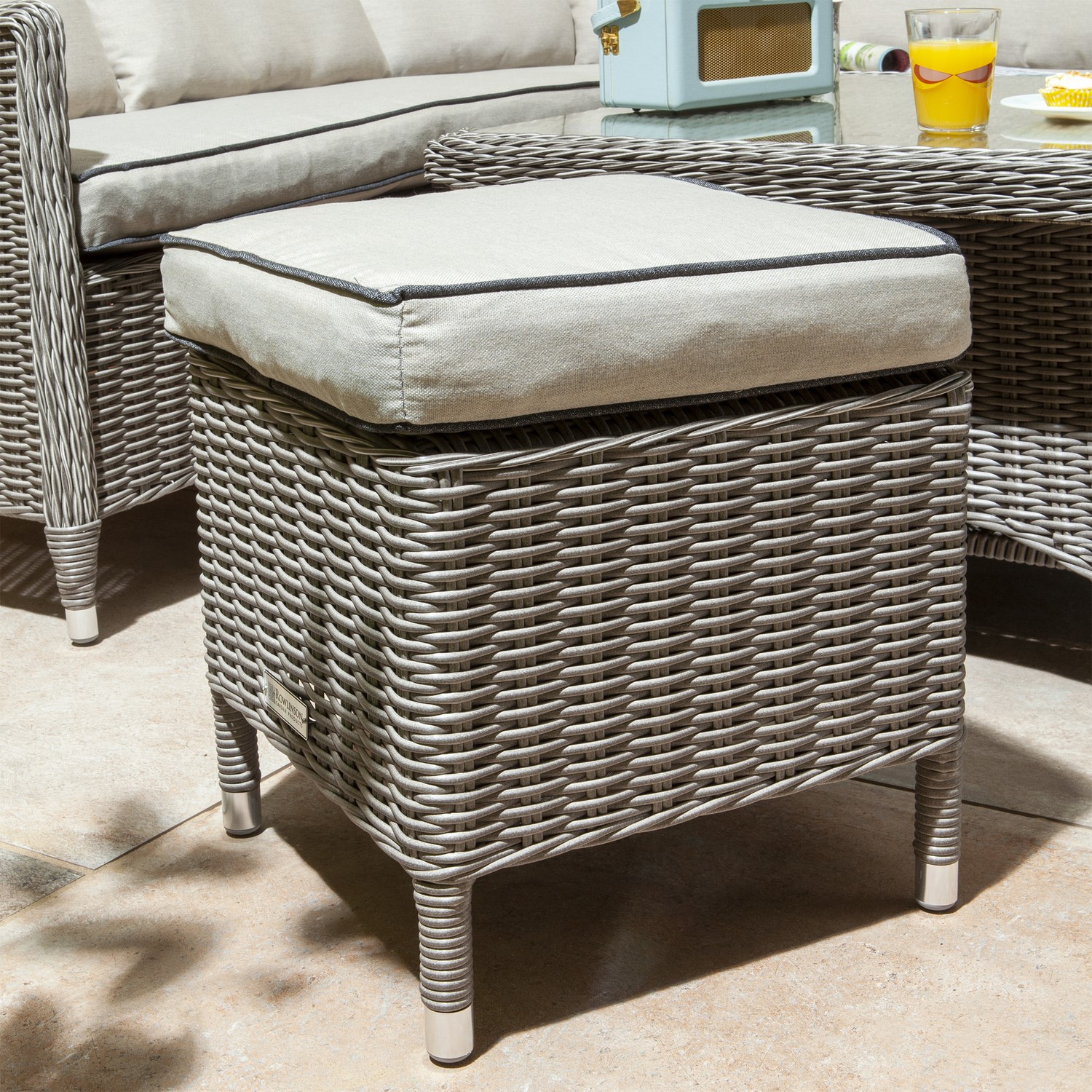 Prestbury Compact Dining Set Natural Stone - Furniture123