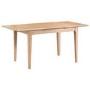 Light Oak Extendable Dining Table - Seats 4-6 - Keswick